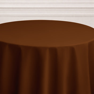 Elegant Aesthetic with Cinnamon Brown Tablecloth Elegant Aesthetic with Cinnamon Brown Tablecloth