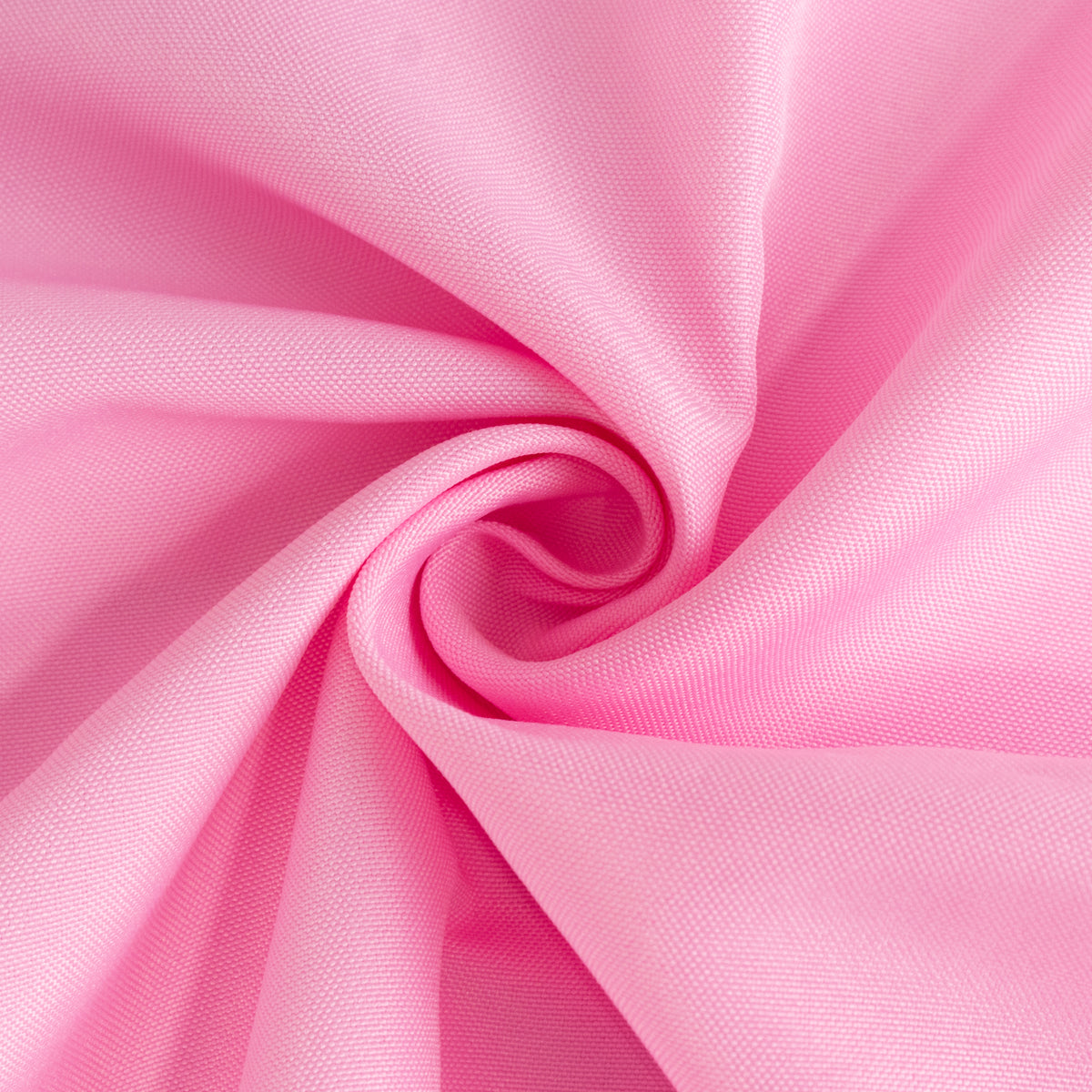 54"x54" Pink Premium Polyester Square Table Overlay in vibrant pink fabric. #whtbkgd