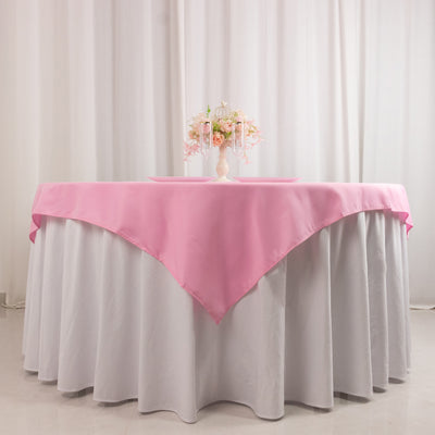 Seamless Pink Premium Polyester Square Table Overlay Seamless Pink Premium Polyester Square Table Overlay