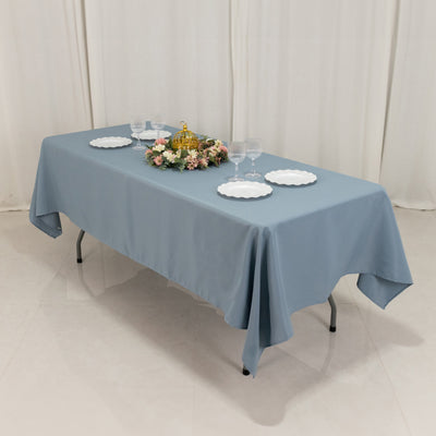 Beautiful Dusty Blue Polyester Table Cover Beautiful Dusty Blue Polyester Table Cover