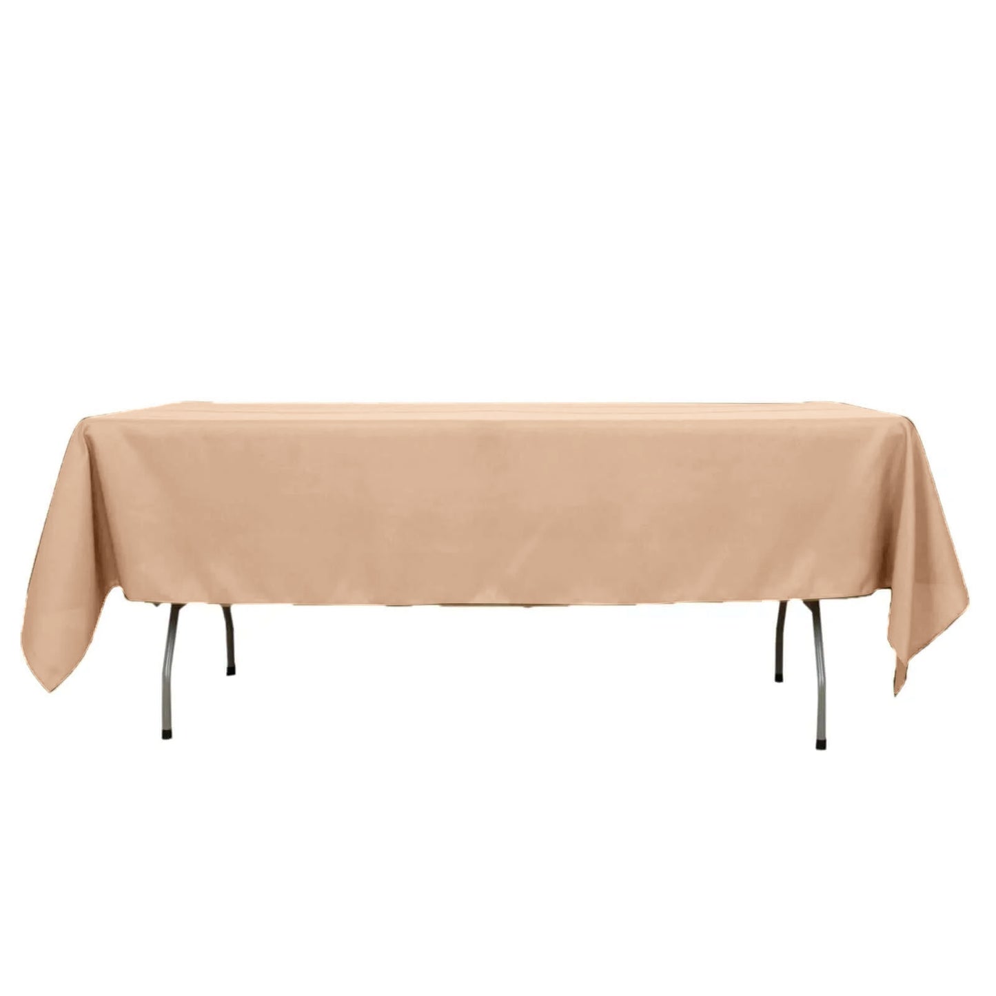 60X102 Inch Rectangular Tablecloth In Nude