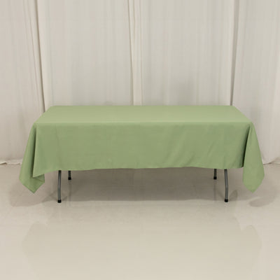 Premium Sage Green Polyester Rectangular Tablecloth Premium Sage Green Polyester Rectangular Tablecloth