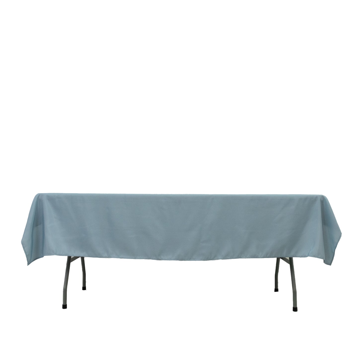 Polyester Tablecloth 60"×84" Dusty Blue – Rectangle, Washable & Wrinkle-Resistant, Perfect for Parties