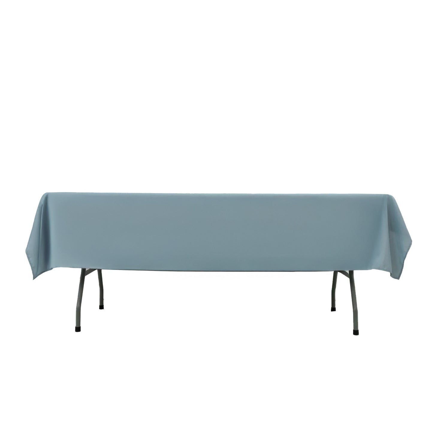 Polyester Tablecloth 60"×84" Dusty Blue – Rectangle, Washable & Wrinkle-Resistant, Perfect for Parties