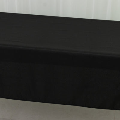 Durable Black Polyester Rectangle Tablecloth Durable Black Polyester Rectangle Tablecloth