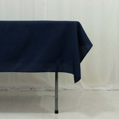 Navy Blue Polyester Tablecloth 60×84 Navy Blue Polyester Tablecloth 60×84