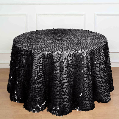 Luxurious Design of the Black Sequin Tablecloth Luxurious Design of the Black Sequin Tablecloth