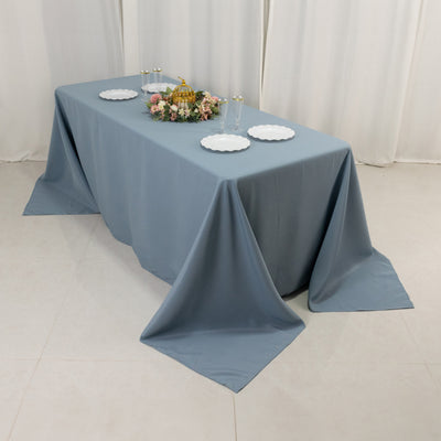 Versatile Dusty Blue Rectangular Tablecloth Versatile Dusty Blue Rectangular Tablecloth