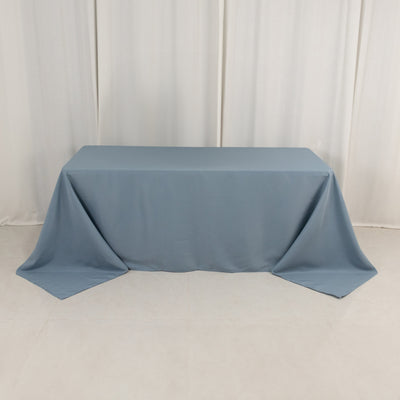 Seamless Dusty Blue Premium Polyester Rectangular Tablecloth Seamless Dusty Blue Premium Polyester Rectangular Tablecloth