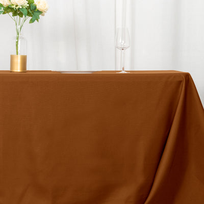 Versatility of the Cinnamon Brown Tablecloth Versatility of the Cinnamon Brown Tablecloth