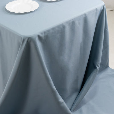 Durable Dusty Blue Polyester Table Cover Durable Dusty Blue Polyester Table Cover