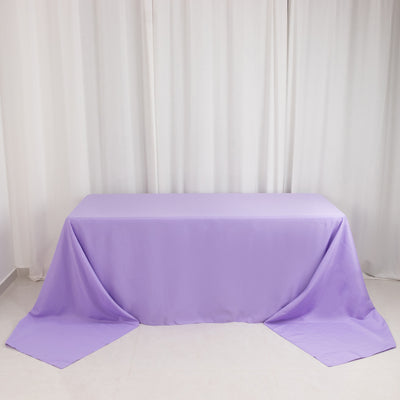 Luxurious Lavender Lilac Premium Polyester Rectangular Tablecloth Luxurious Lavender Lilac Premium Polyester Rectangular Tablecloth