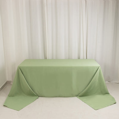 Luxurious Sage Green Premium Polyester Rectangular Tablecloth Luxurious Sage Green Premium Polyester Rectangular Tablecloth