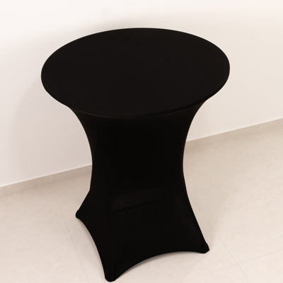 Black Spandex Highboy Table Cover Black Spandex Highboy Table Cover