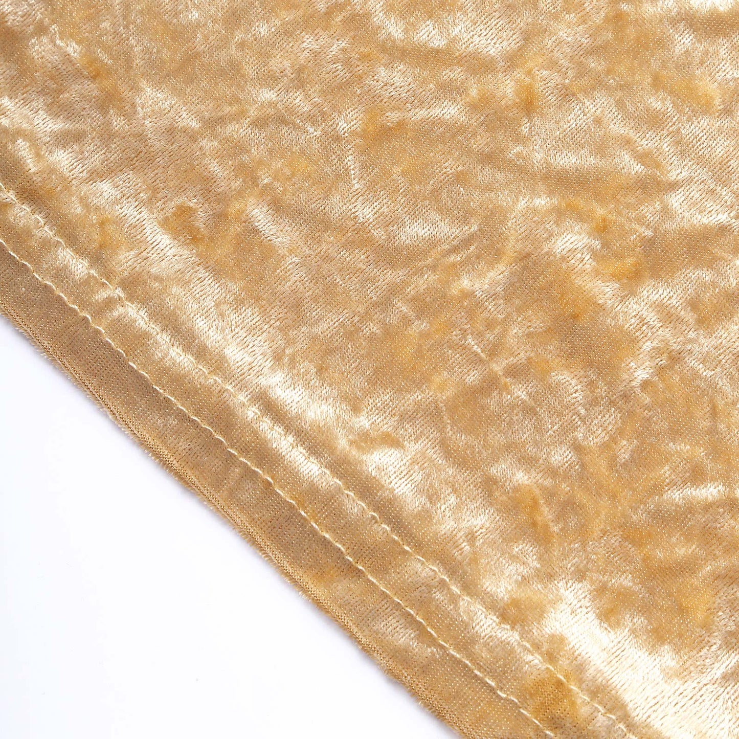 Crushed Velvet Spandex 30" Round Cocktail Table Cover Champagne Smooth Highboy Tablecloth