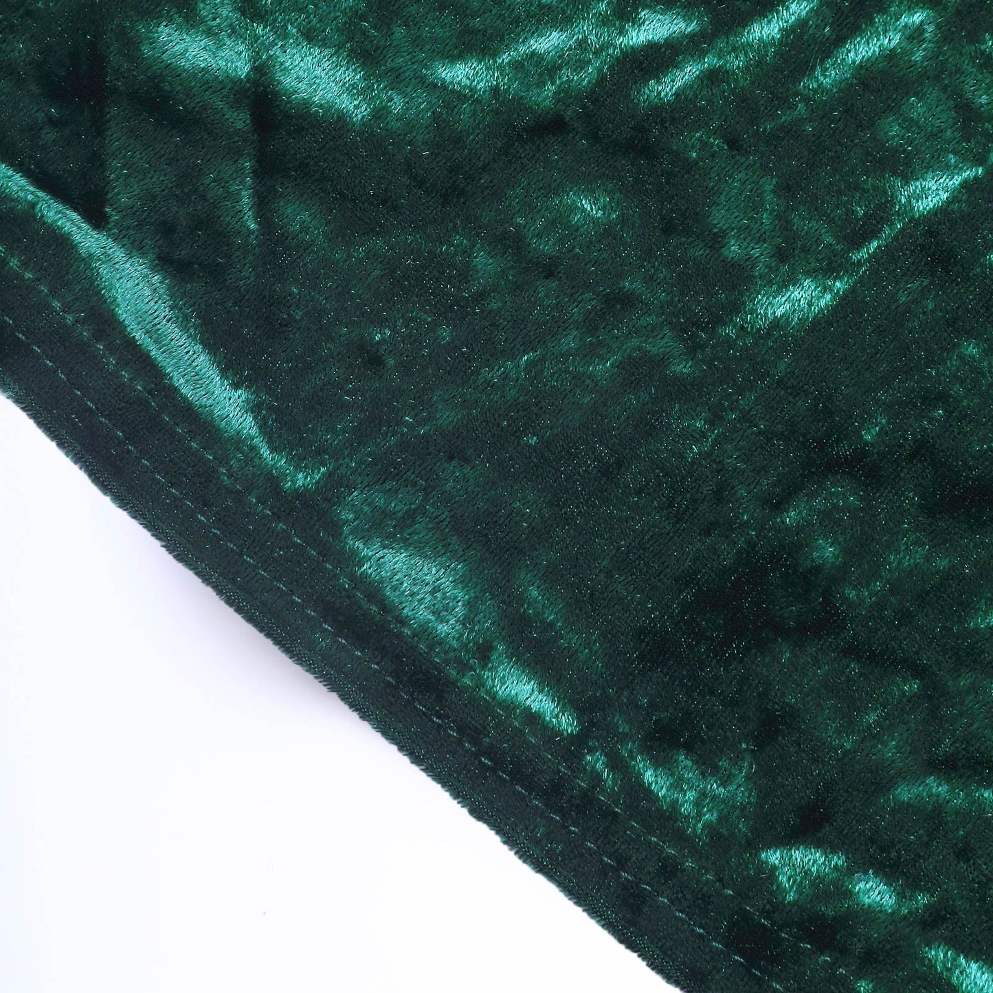 Crushed Velvet Spandex 30" Round Cocktail Table Cover Hunter Emerald Green Smooth Highboy Tablecloth