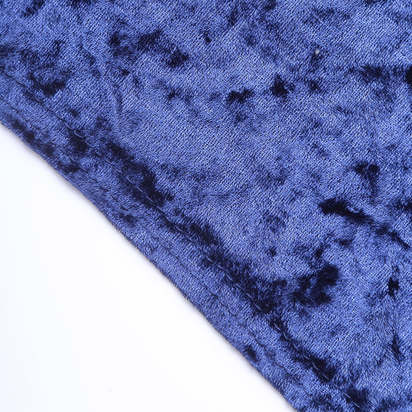 Crushed Velvet Spandex 30" Round Cocktail Table Cover Navy Blue Smooth Highboy Tablecloth