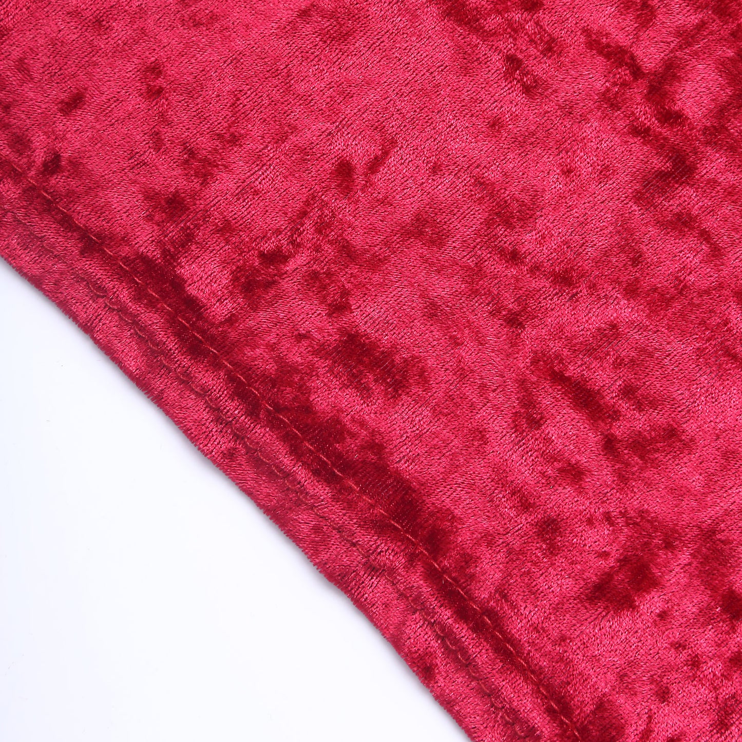 Crushed Velvet Spandex 30" Round Cocktail Table Cover Red Smooth Highboy Tablecloth