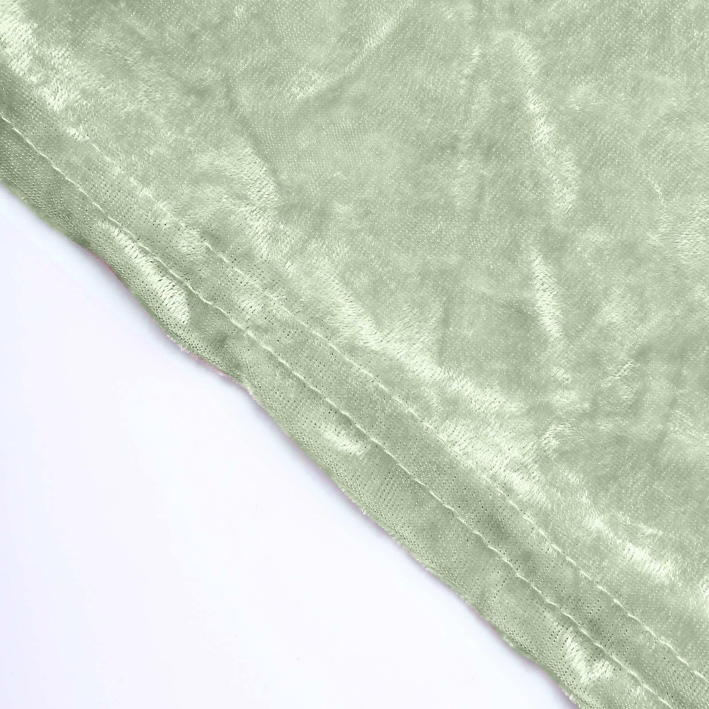 Crushed Velvet Spandex 30" Round Cocktail Table Cover Sage Green Smooth Highboy Tablecloth