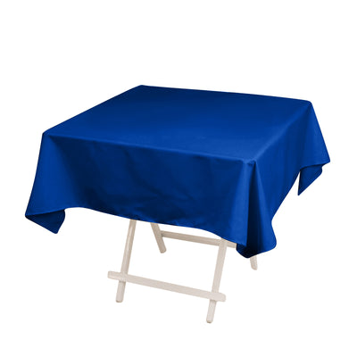 Polished Elegance with Royal Blue Cotton Blend Tablecloth Polished Elegance with Royal Blue Cotton Blend Tablecloth