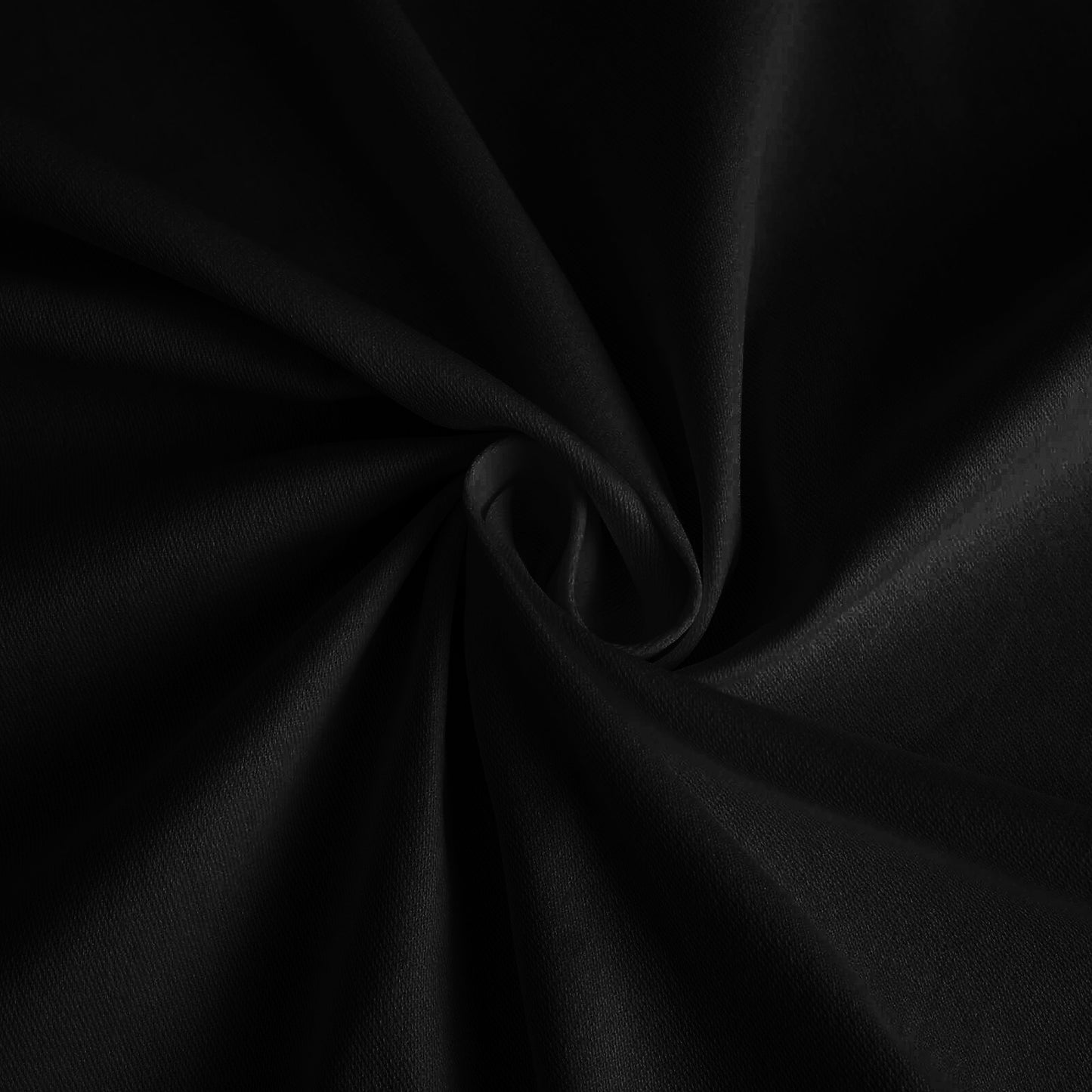 Black cotton blend tablecloth, 60"x102".