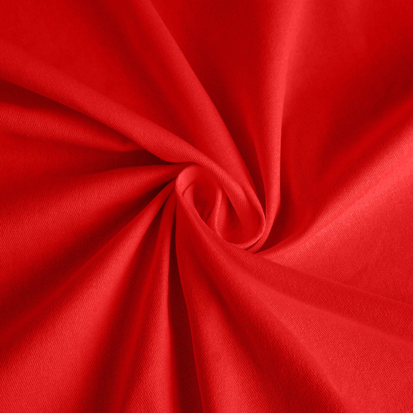 Red cotton blend tablecloth, 60"x102", perfect for rectangular tables.