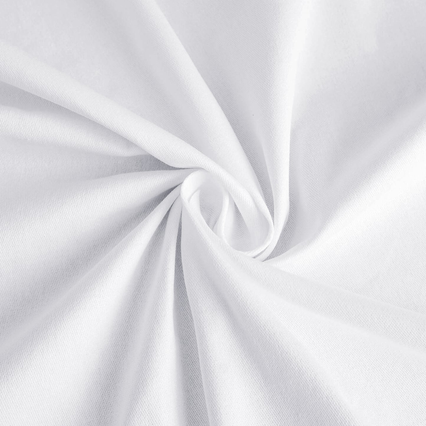 White cotton blend rectangular tablecloth 60"x102