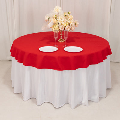 High-Quality 70" Cotton Blend Red Tablecloth High-Quality 70" Cotton Blend Red Tablecloth