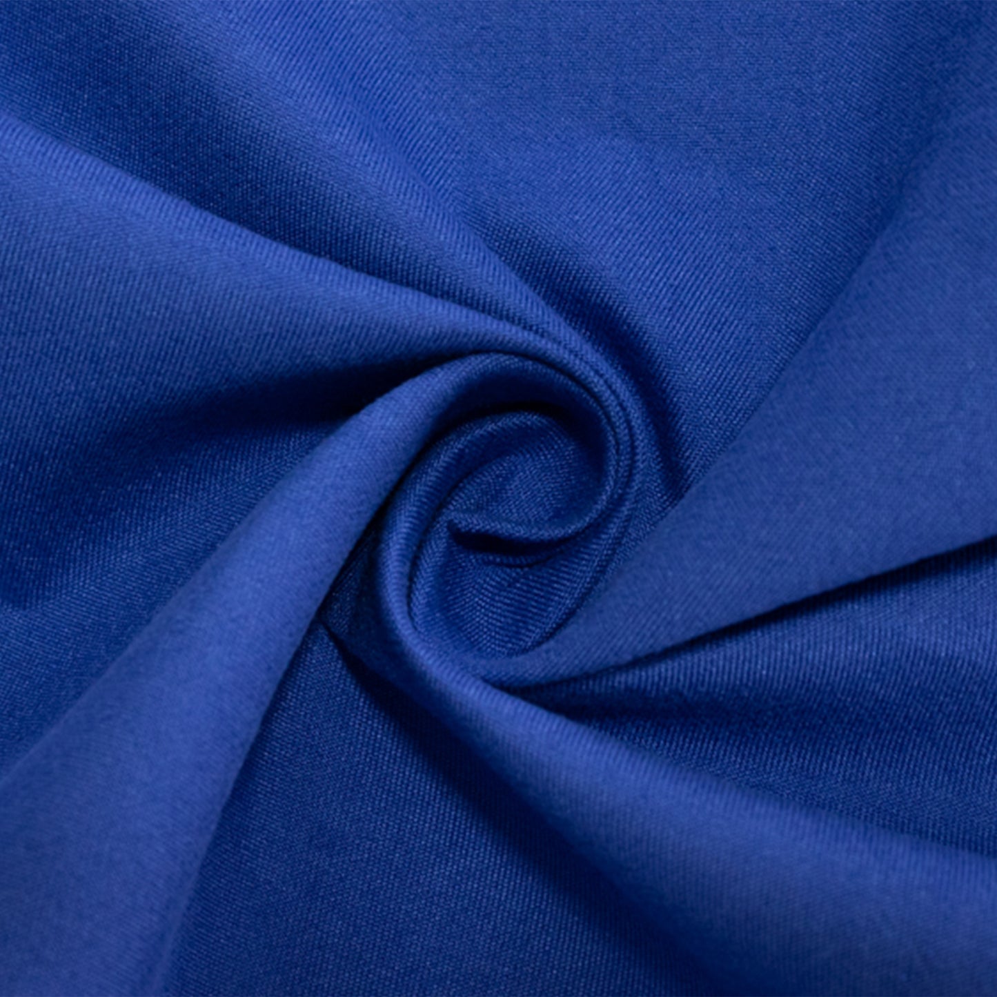 Royal Blue Cotton Blend Round Tablecloth Fabric