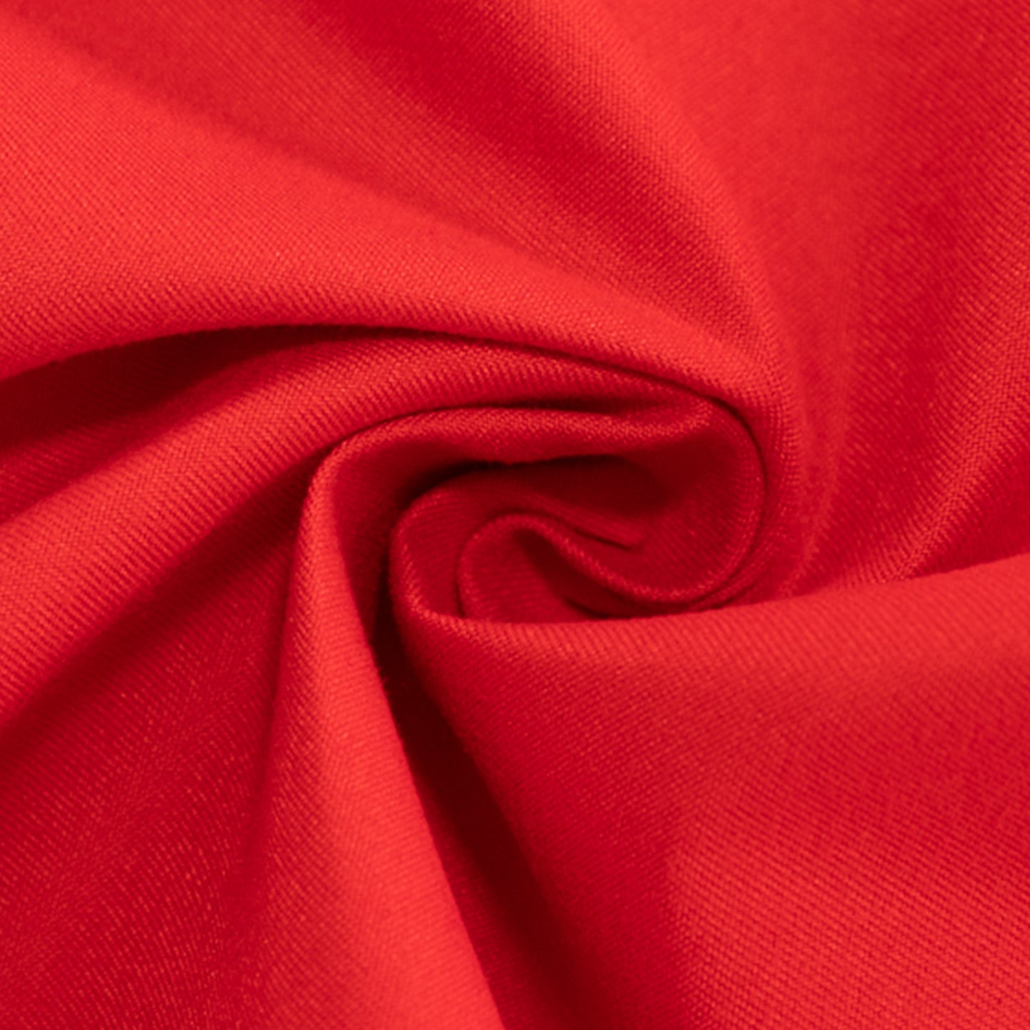 Red cotton blend tablecloth for 8-foot table with floor-length drop. #whtbkgd