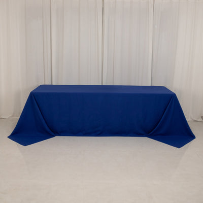 Seamless Royal Blue Cotton Blend Rectangular Tablecloth Seamless Royal Blue Cotton Blend Rectangular Tablecloth