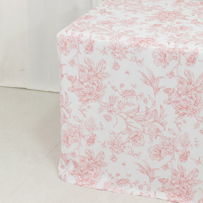 Décor ideas using Pink Toile Table Covers Décor ideas using Pink Toile Table Covers