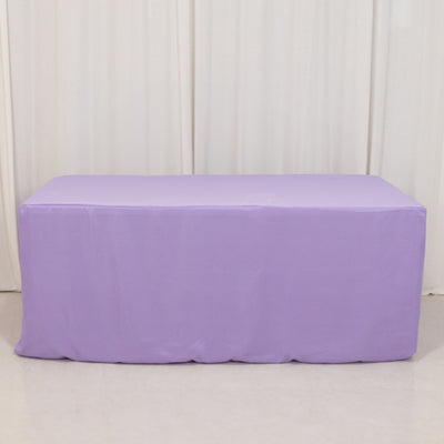 Premium Lavender Fitted Polyester Rectangle Tablecloth Premium Lavender Fitted Polyester Rectangle Tablecloth