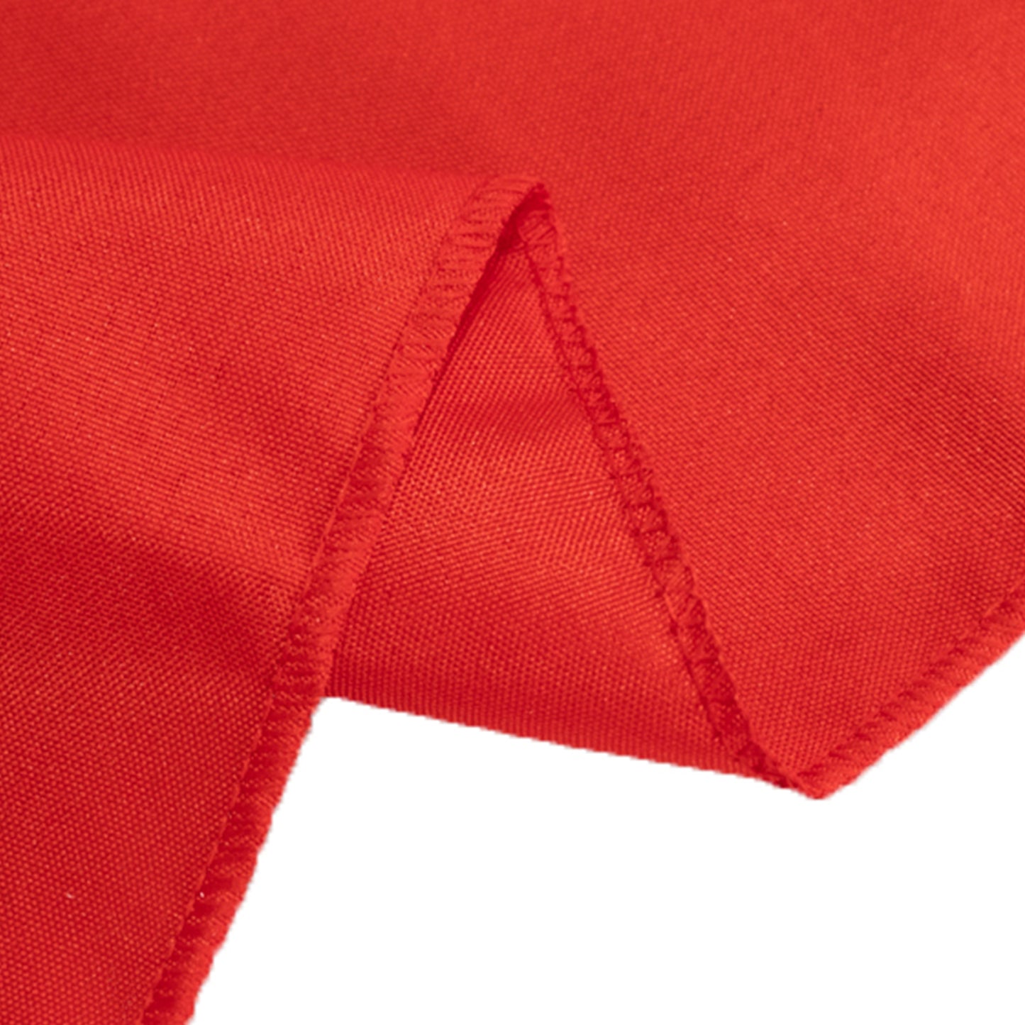 6ft red open back fitted polyester tablecloth for trade shows