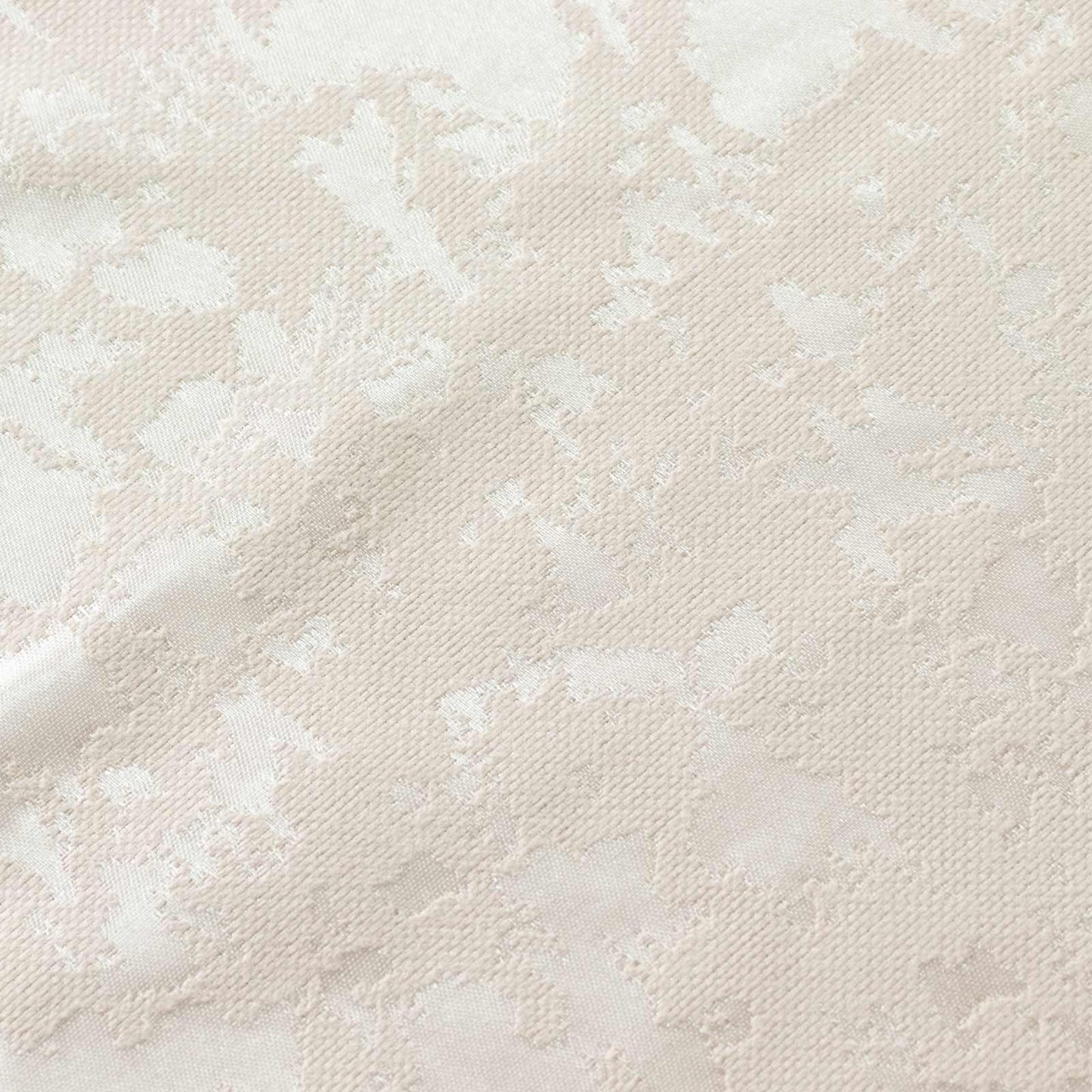Jacquard Tablecloth 90"x132" Rectangular, Beige - Abstract Watercolor Pattern