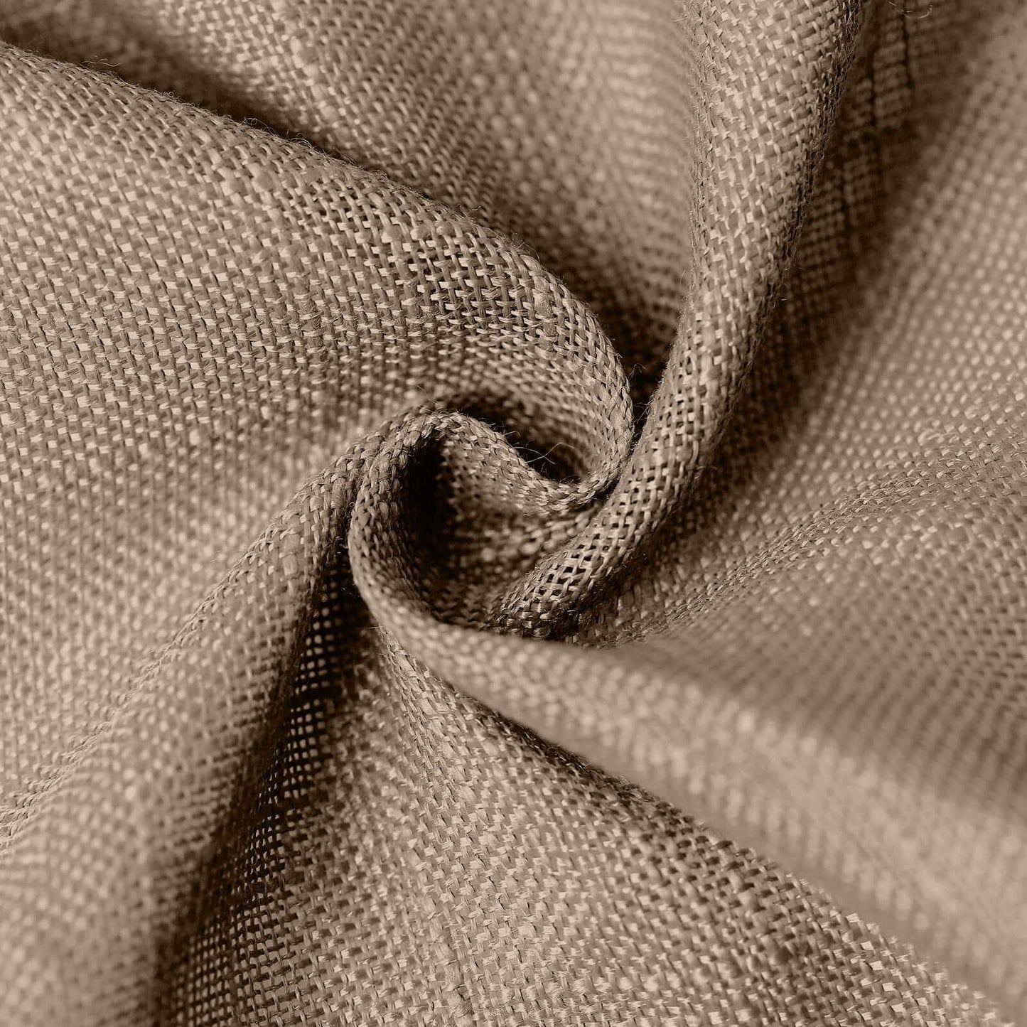 Taupe textured linen tablecloth, wrinkle resistant, 90"x132". #whtbkgd