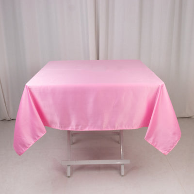 Seamless Pink Lamour Satin Tablecloth - 54" Seamless Pink Lamour Satin Tablecloth - 54"