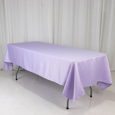 Exquisite Lavender Lilac Seamless Lamour Satin Rectangular Tablecloth Exquisite Lavender Lilac Seamless Lamour Satin Rectangular Tablecloth