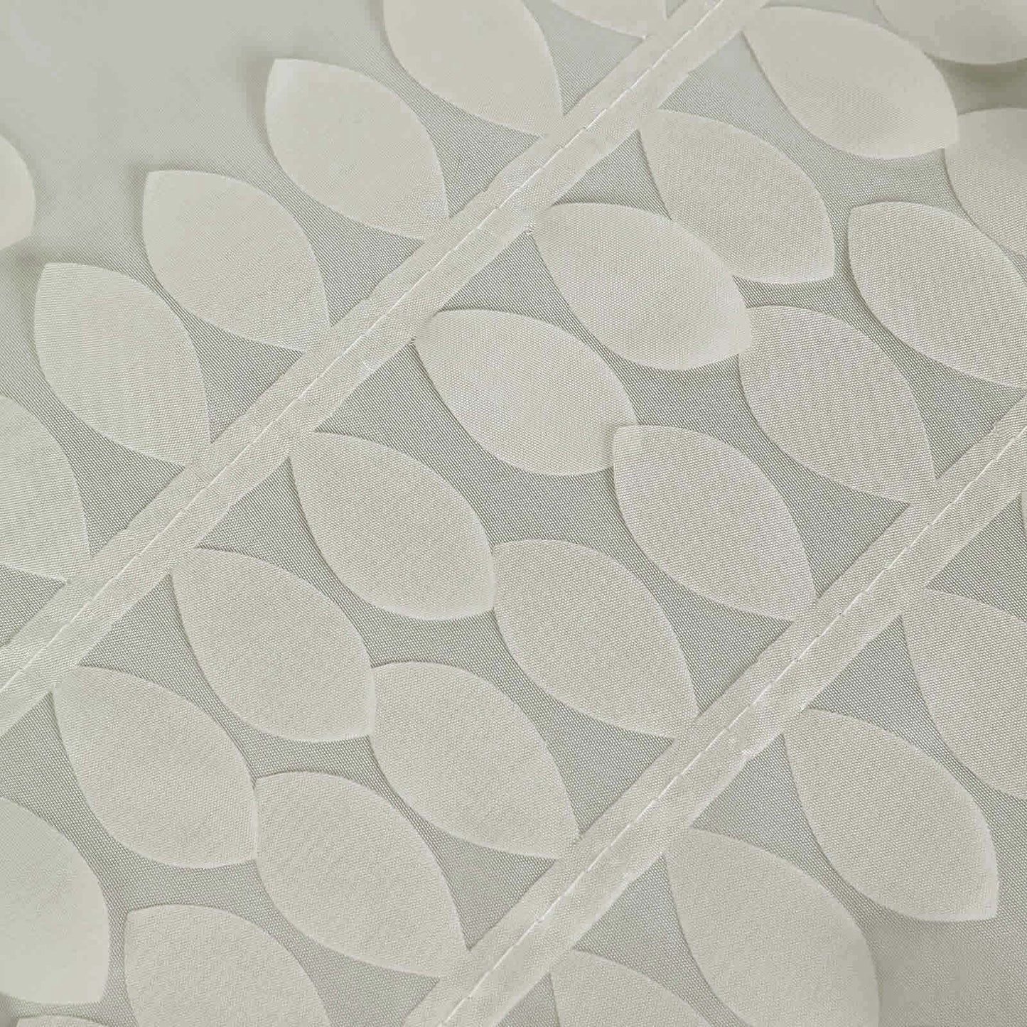 Ivory leaf petal taffeta seamless round tablecloth #whtbkgd