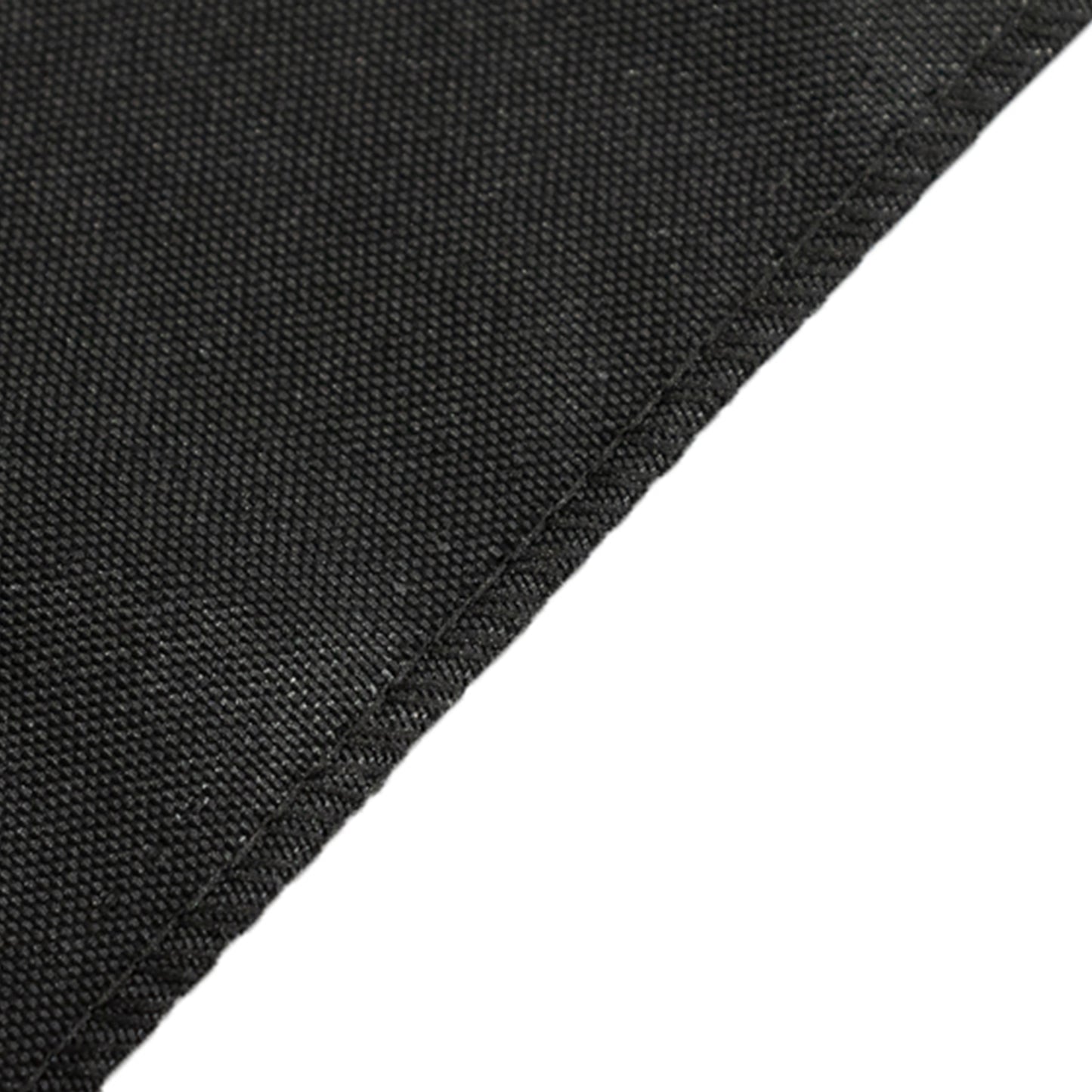 Black fitted tablecloth for 6ft tables, made from premium polyester.