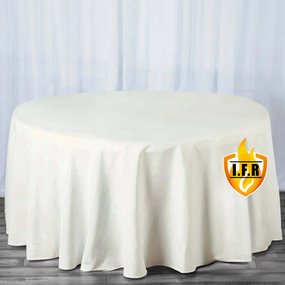 Premium Ivory Round Tablecloth Premium Ivory Round Tablecloth