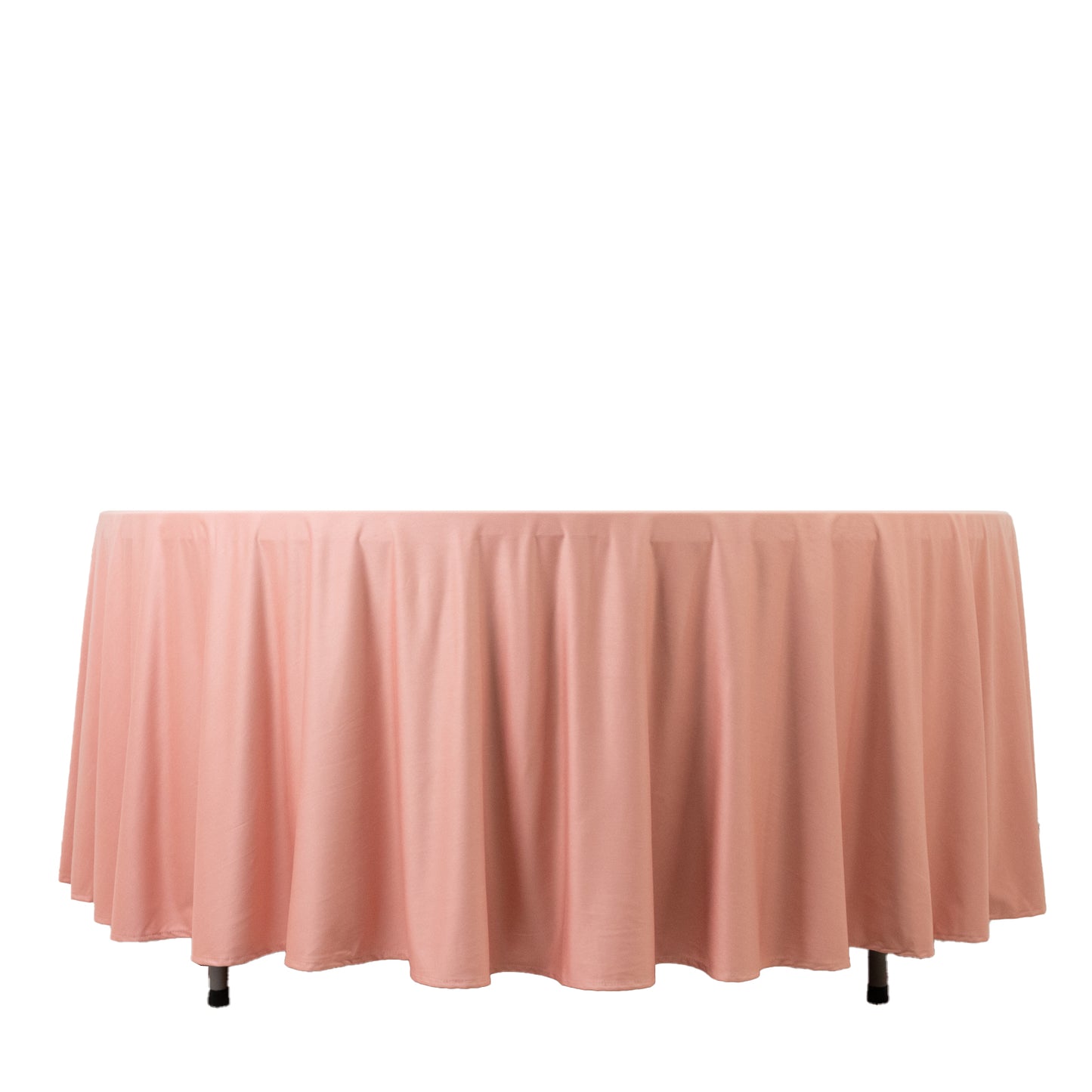 Scuba Round 108" Tablecloth Dusty Rose - Wrinkle Free & Stain Resistant Table Cover
