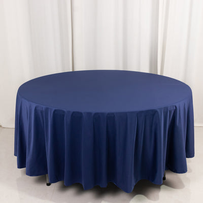 108" Navy Blue Premium Scuba Fabric Table Cloth 108" Navy Blue Premium Scuba Fabric Table Cloth