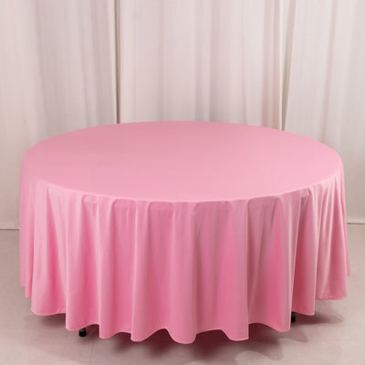 108" Pink Premium Scuba Fabric Table Cloth 108" Pink Premium Scuba Fabric Table Cloth