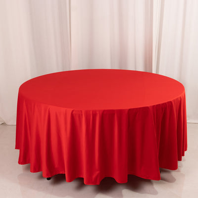 108" Red Premium Scuba Fabric Table Cloth 108" Red Premium Scuba Fabric Table Cloth