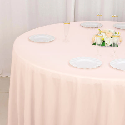 Versatility of the Blush Premium Scuba Tablecloth Versatility of the Blush Premium Scuba Tablecloth