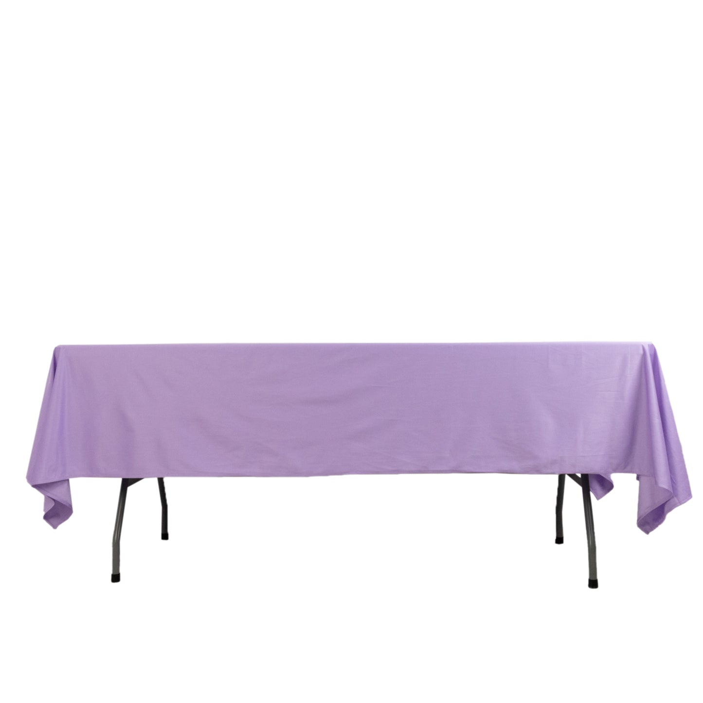 Lavender lilac rectangular tablecloth, wrinkle-free, 60"x102" size.
