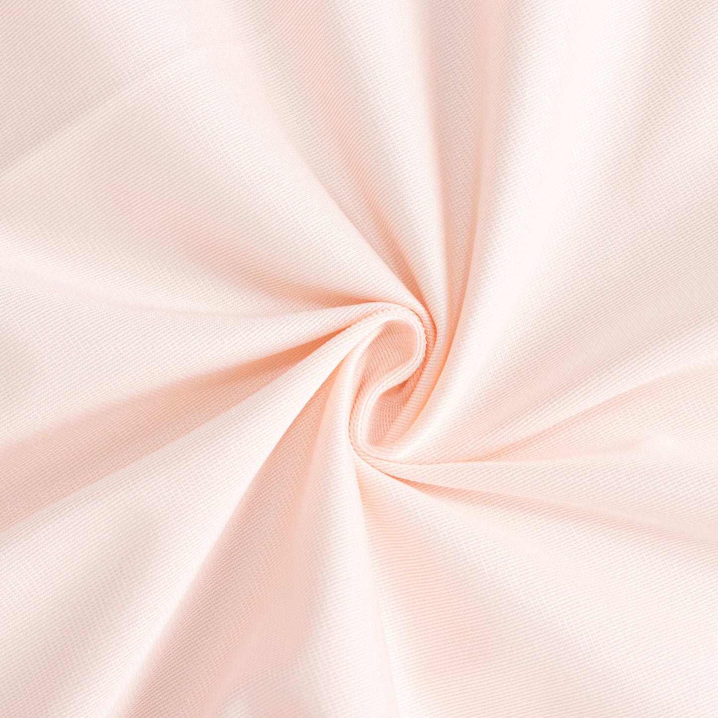 70" Blush Scuba Wrinkle Free Square Table Overlay, Scuba Polyester Table Topper