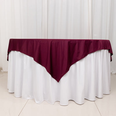 Durability Meets Elegance in the Burgundy Table Overlay Durability Meets Elegance in the Burgundy Table Overlay