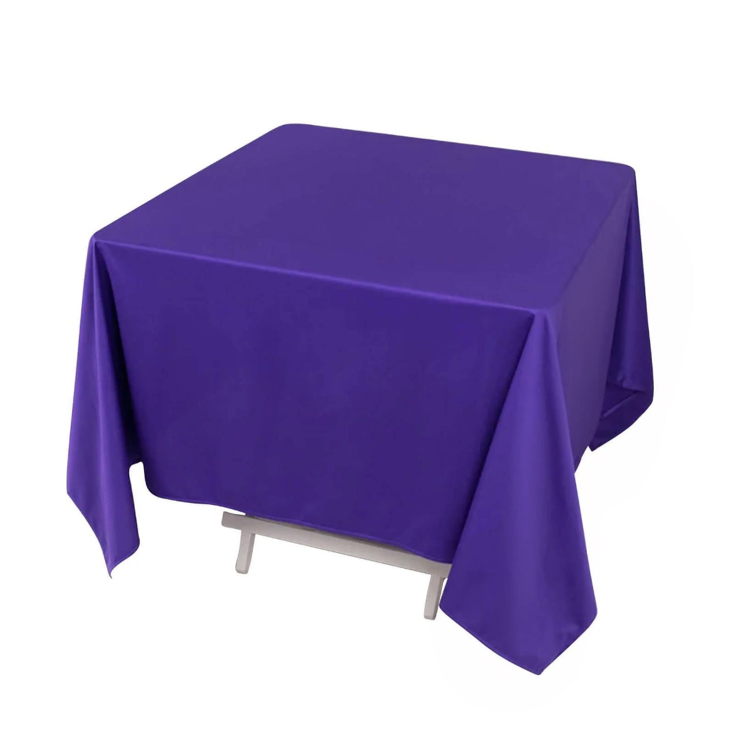 70" Purple Scuba Wrinkle Free Square Tablecloth, Scuba Polyester Tablecloth